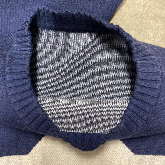 Vintage Supply Women's Navy and Blue Jumper - Picture 3 of 4